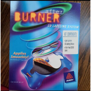 Avery AfterBurner CD Labeling System Blue
